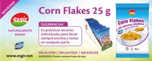 Corn Flakes sin gluten, sin lactosa y sin azúcar