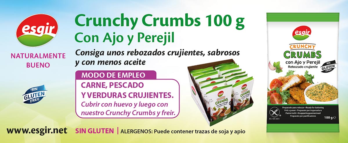 Rebozados Crunchy Crumbs con ajo y perejil