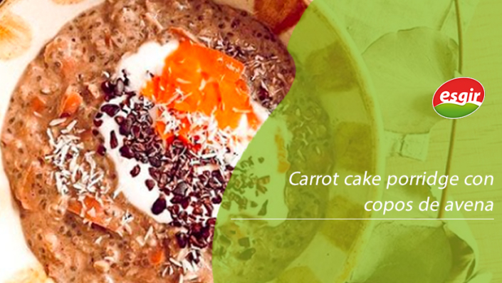 Receta Carrot cake porridge con copos de avena desayuno Esgir