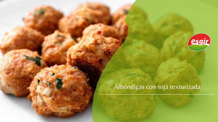 Albóndigas hechas con nuestra soja texturizada Albóndigas hechas con nuestra soja texturizada
