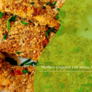 merluza crujiente con avena